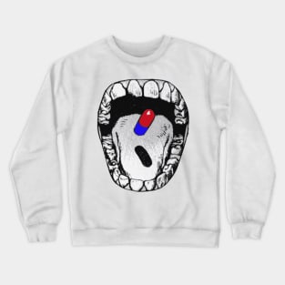 akira pill mouth Crewneck Sweatshirt